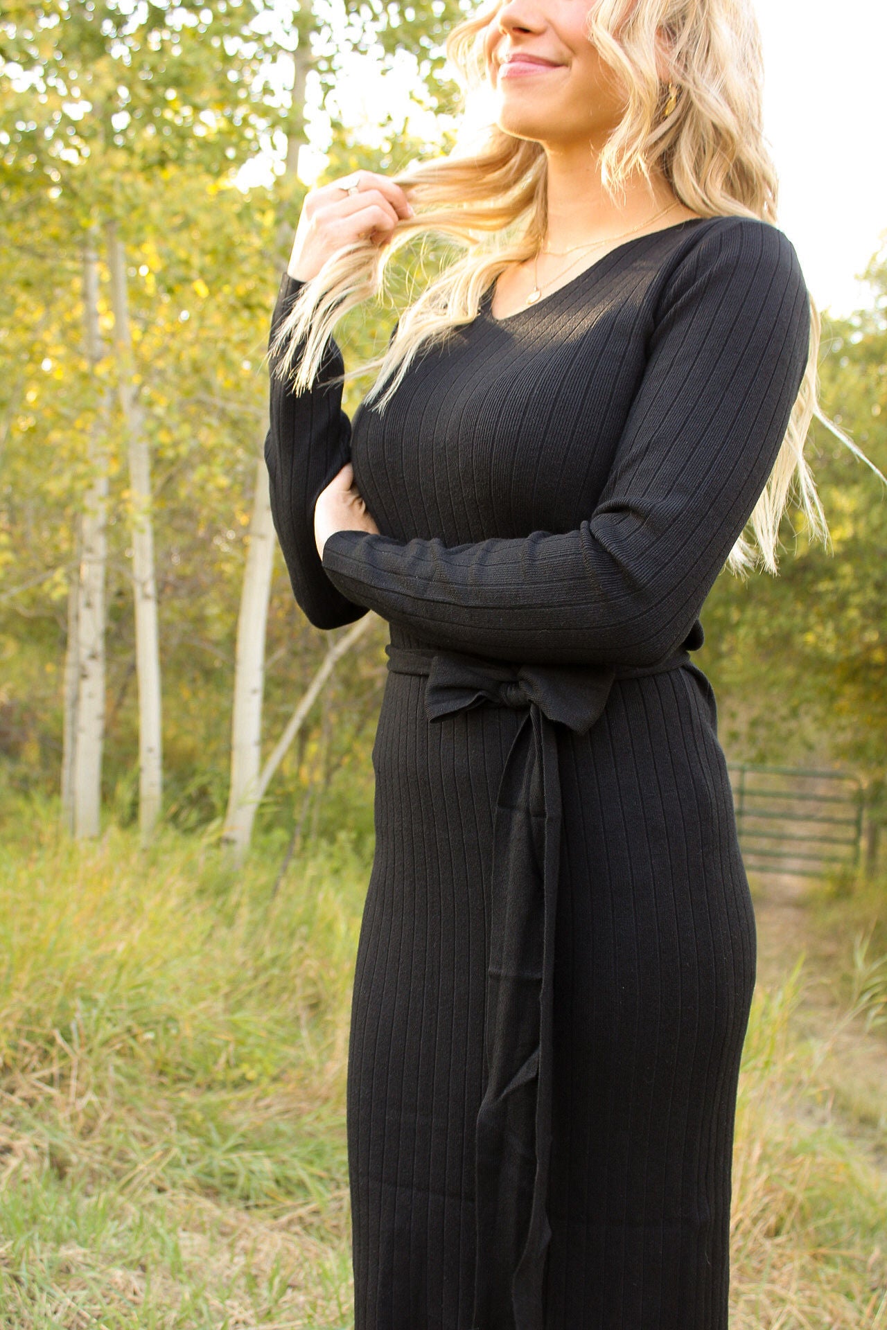 Benny Knit Dress In Black Reese and 5th Benny Knit Dress In Black Reese and 5th