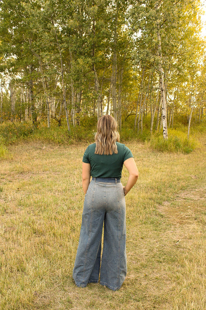 Shirley wide leg jean